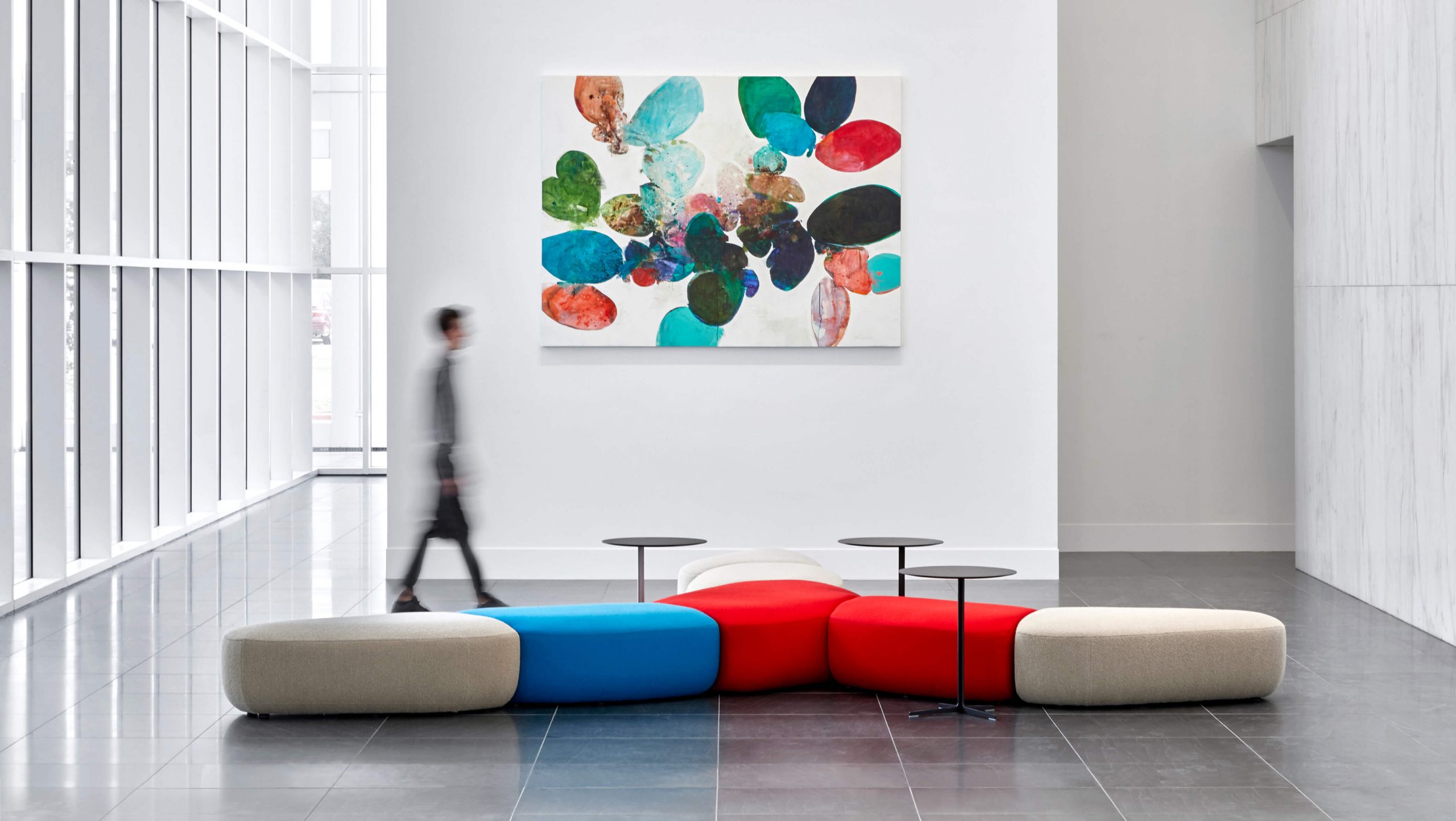 colours benches and ottomans